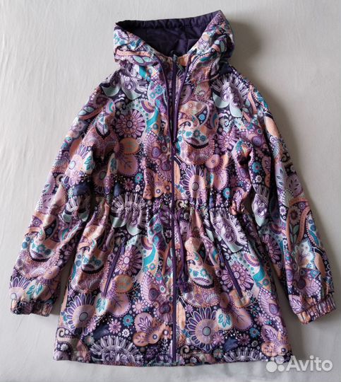 Ветровка парка куртка на флисе флиска 134 140