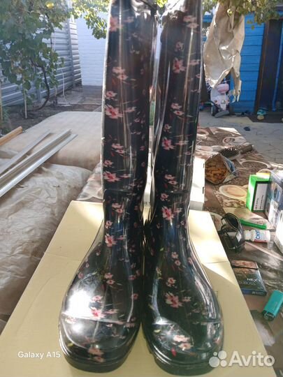 Женские резиновые сапоги 39