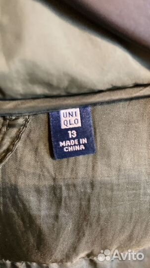 Куртка пуховик тонкий детский Uniqlo 164/170