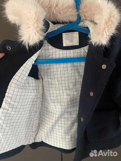 Пальто zara шерсть