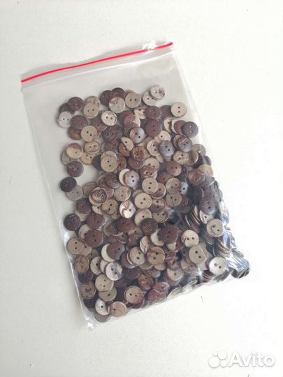 Пуговицы бракованные кокос 15 мм