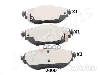 Колодки тормозные дисковые, комплект PA2000AF J