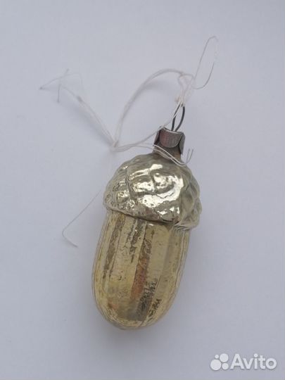 Игрушка СССР на елку желудь