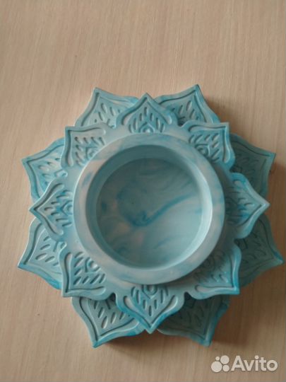 Подсвечник мандала в виде лотоса