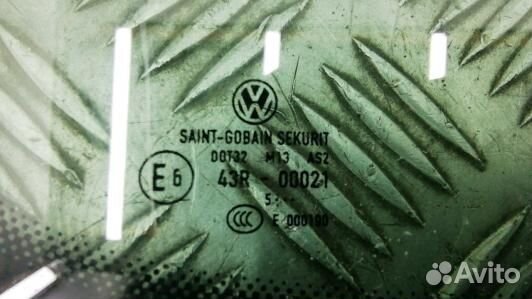 Стекло кузова боковое заднее правое volkswagen pas