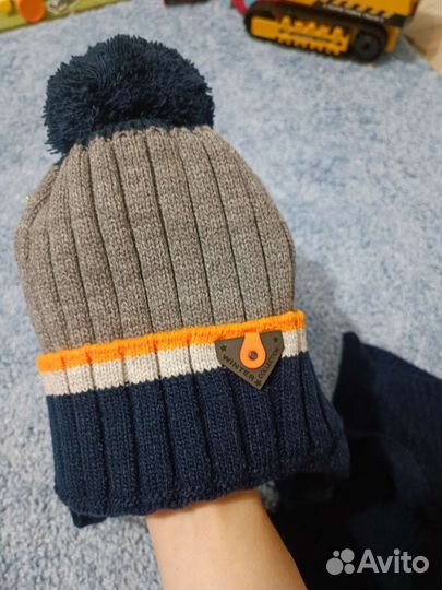 Новая шапка +снуд для мальчика