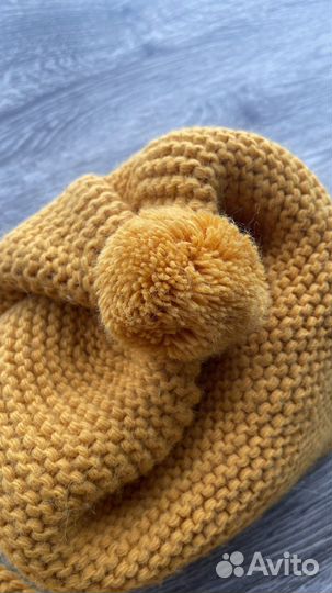 Шапка шарф варежки