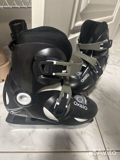 Коньки детские раздвижные 32-34