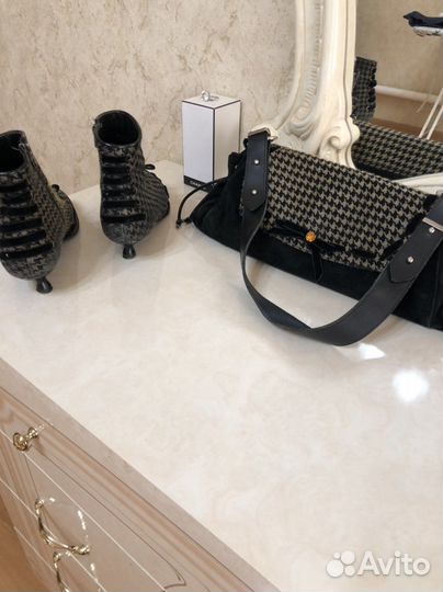 Сумка итальянская натуральная кожа и ботиночки