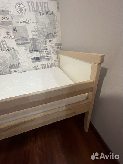 Детская кровать от 3 лет с бортиками IKEA