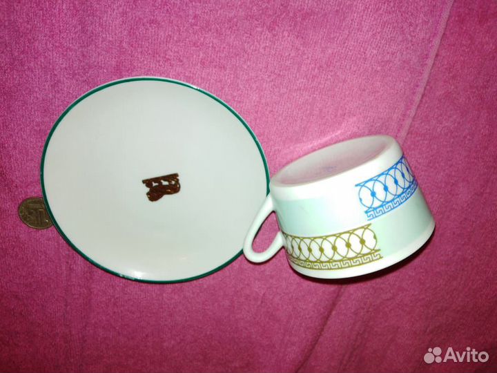 Кофейная пара чайная лфз фарфор СССР раритет ифз