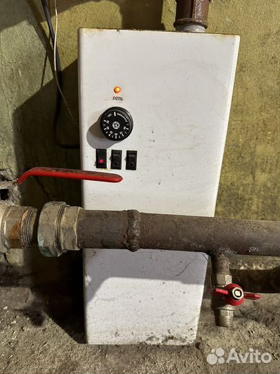 Котел 9 квт + батарея 7м