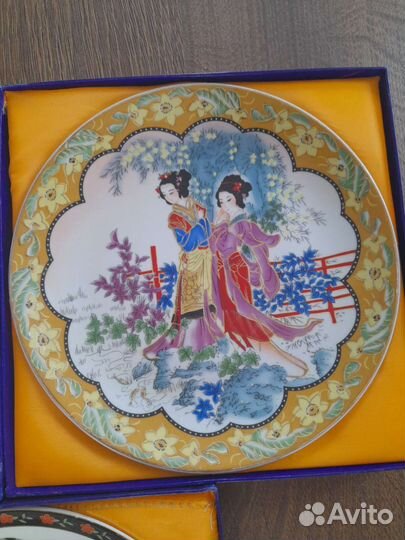 Настенная тарелка фарфор Китай