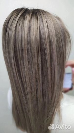 Сложное окрашивание волос, стрижка, укладка