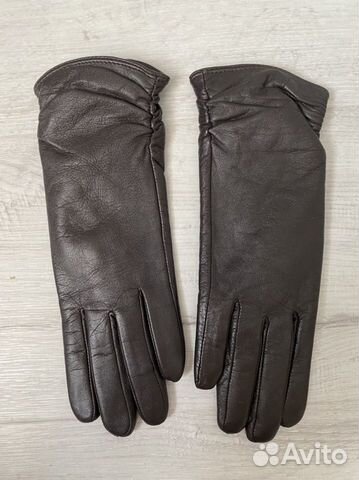 Перчатки женские кожаные
