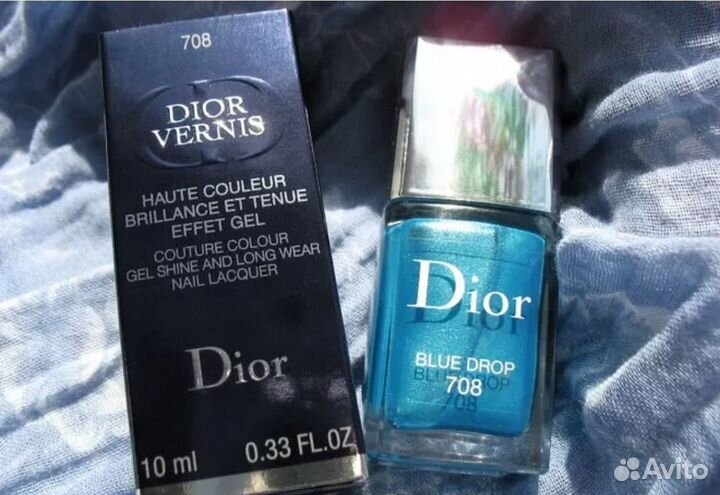 Лак для ногтей Dior vernis 708 - blue drop