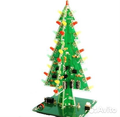 Радиоконструктор 3D елочка №082