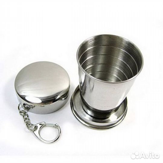 Стаканчики металлические и нож раскладной Лучший р
