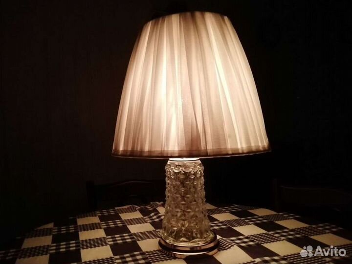 Лампа хрустальная винтажная, США
