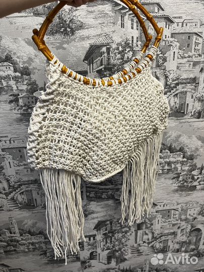 Плетеная сумка макраме