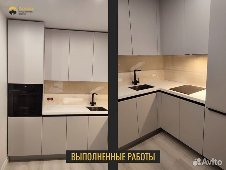 Столешница с интегрированной мойкой, акрил