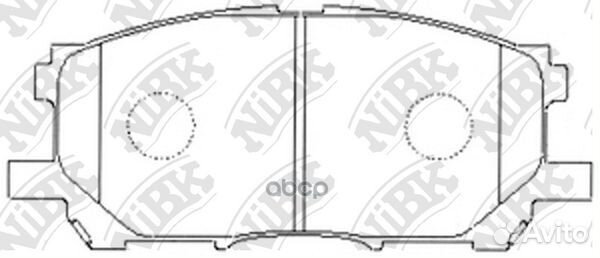 Колодки тормозные дисковые PN1497 NiBK
