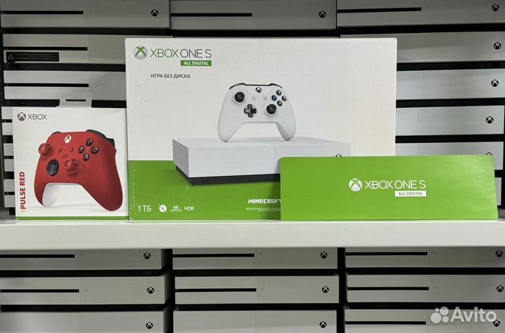 Xbox One S 1 Tb Digital + гарантия