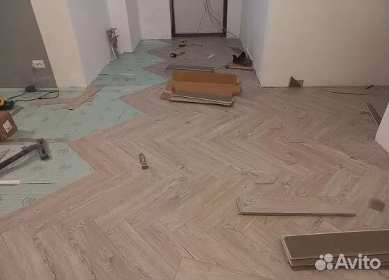 Укладка ламината и кварцвинила под ключ