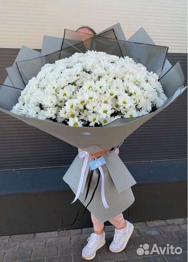 Ромашки 25 шт, Высокие розы, букеты гиганты