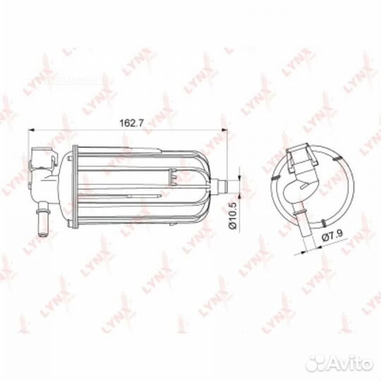 Lynxauto LF-1079M Фильтр топливный