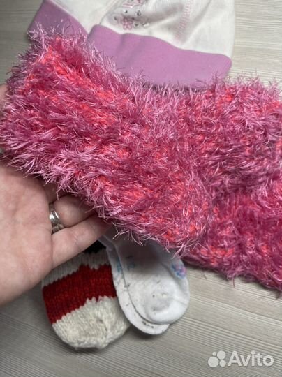 Носки детские теплые и шапочка