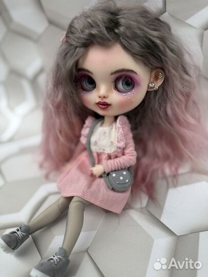 Кукла блайз (blythe) custom зайка