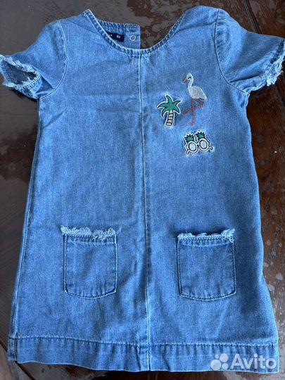 Джинсовое платье для девочки 92