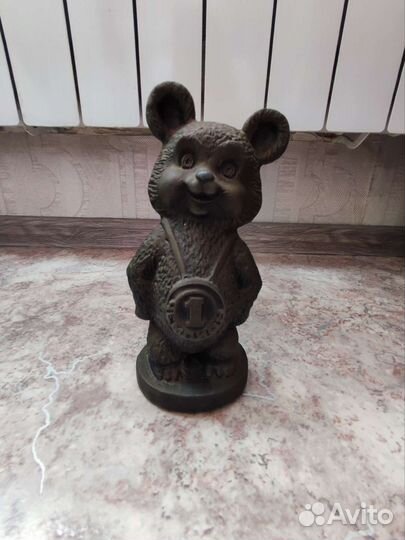 Олимпийский мишка,медведь ссср,металл