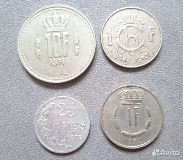 Монеты Бельгии Нидерланды (набор)