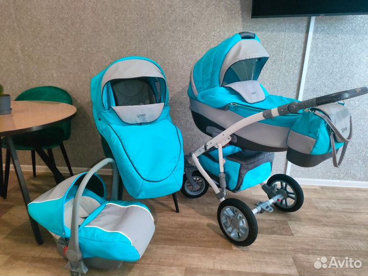 Коляска 3в1 в отличном состоянии (Verdi)