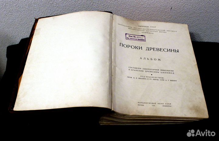 Пороки Древесины. Альбом. Defects of Wood. 1938 г