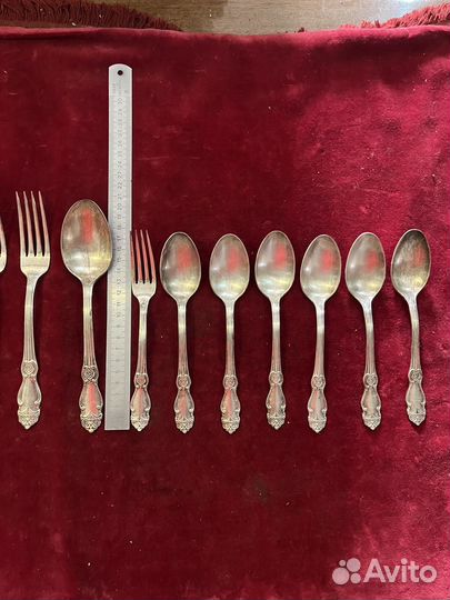 Мельхиор серебряная роза