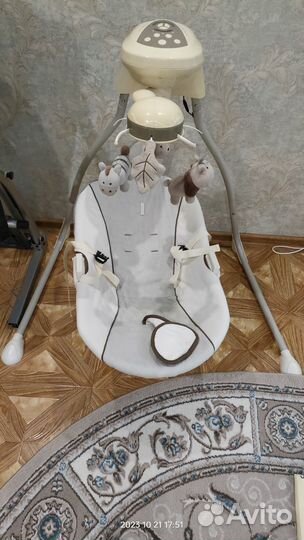 Детские электронные качели для новорожденных