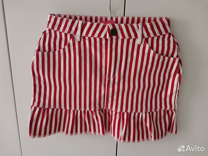 Новая джинсовая юбка, H&M, размер 134/140