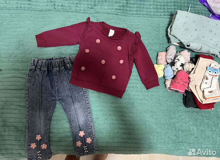 Вещи на девочку пакетом 92-98 размер