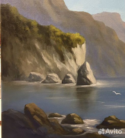 Картина море Южный берег