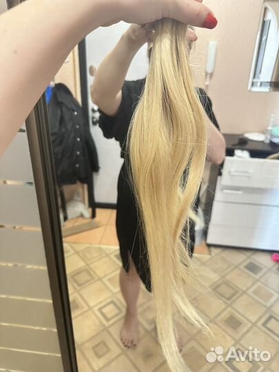 Волосы для наращивания натуральные бу 45