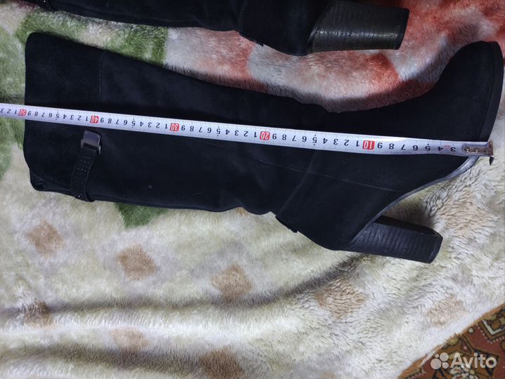 Сапоги зимние женские замша 39