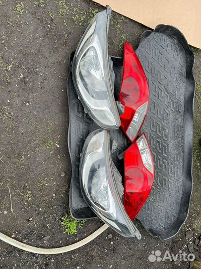 Фары на hyundai solaris 1