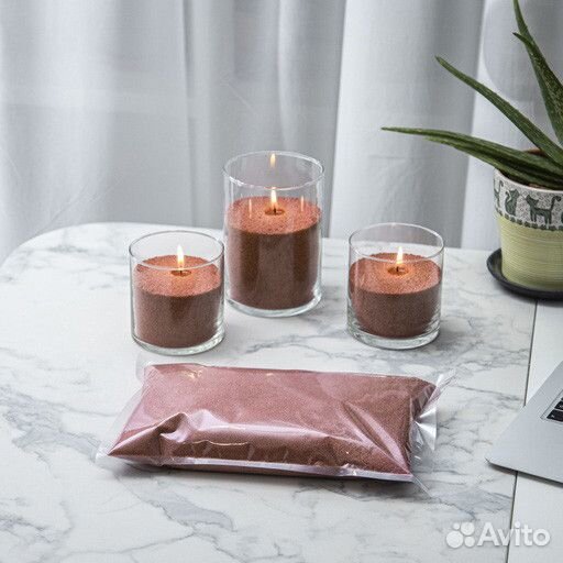 500 гр. Цветные свечи насыпные Органика (красные)