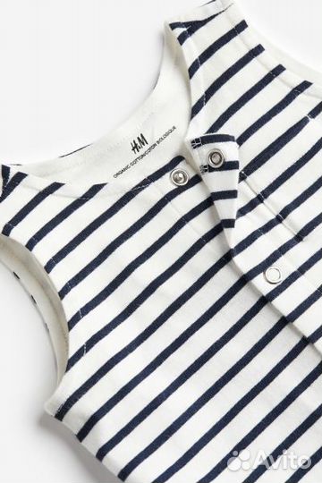 Боди песочник комбинезон hm 62 2-4 мес новый