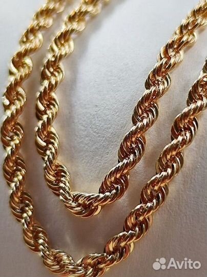Золотая цепь верёвка 585 проба новая 55 см 4.68 гр