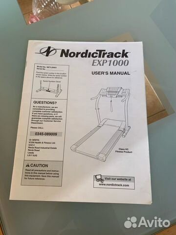 Nordictrack exp 1000 manual sale