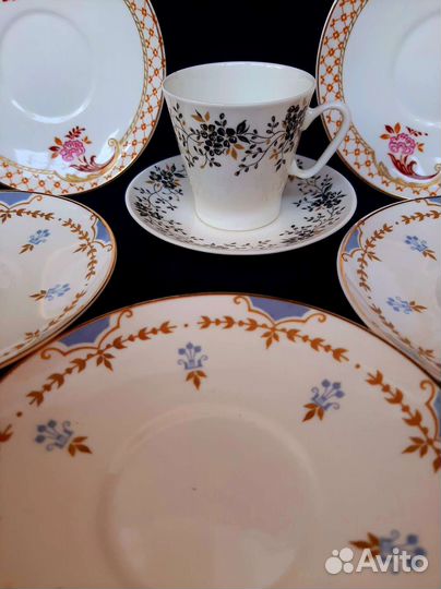 Блюда,чашка лфз,костяной фарфор СССР